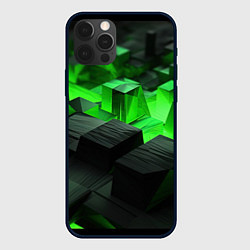 Чехол iPhone 12 Pro Max Глубина зеленых плоскостей