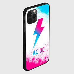 Чехол для iPhone 12 Pro Max AC DC neon gradient style, цвет: 3D-черный — фото 2