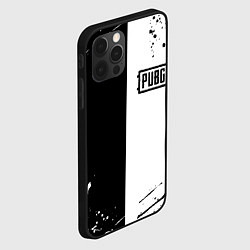 Чехол для iPhone 12 Pro Max Pubg чернобелые краски, цвет: 3D-черный — фото 2