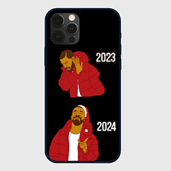 Чехол для iPhone 12 Pro Max Дрейк 2023-2024, цвет: 3D-черный