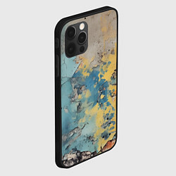 Чехол для iPhone 12 Pro Max Гранжевая стена с краской, цвет: 3D-черный — фото 2