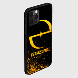 Чехол для iPhone 12 Pro Max Evanescence - gold gradient, цвет: 3D-черный — фото 2