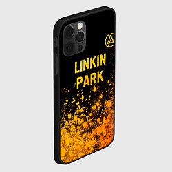 Чехол для iPhone 12 Pro Max Linkin Park - gold gradient посередине, цвет: 3D-черный — фото 2