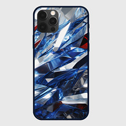 Чехол iPhone 12 Pro Max Абстрактные осколки стеклянных кристалов