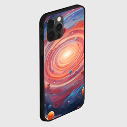 Чехол для iPhone 12 Pro Max Галактика в спирали, цвет: 3D-черный — фото 2