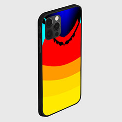 Чехол для iPhone 12 Pro Max Цветные фигуры, цвет: 3D-черный — фото 2