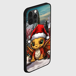 Чехол для iPhone 12 Pro Max Дракоша 2024 новогодний символ года, цвет: 3D-черный — фото 2