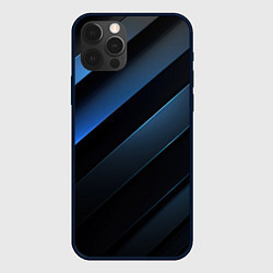 Чехол для iPhone 12 Pro Max Синий хаос, цвет: 3D-черный