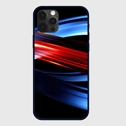 Чехол iPhone 12 Pro Max Синяя и красная абстракция