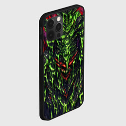 Чехол для iPhone 12 Pro Max Green and red slime, цвет: 3D-черный — фото 2