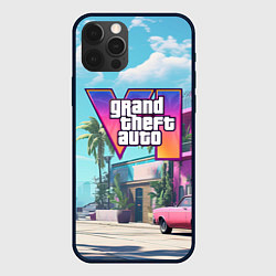 Чехол для iPhone 12 Pro Max GTA 6 Vice city, цвет: 3D-черный