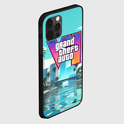 Чехол для iPhone 12 Pro Max GTA6 солечный город, цвет: 3D-черный — фото 2