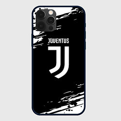 Чехол для iPhone 12 Pro Max Juventus спорт краски, цвет: 3D-черный
