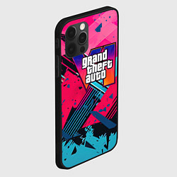 Чехол для iPhone 12 Pro Max Gta 6 abstract logo style, цвет: 3D-черный — фото 2