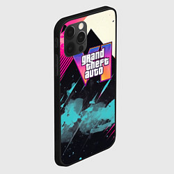 Чехол для iPhone 12 Pro Max GTA 6 logo retro, цвет: 3D-черный — фото 2