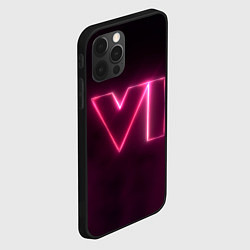 Чехол для iPhone 12 Pro Max GTA 6 Neon, цвет: 3D-черный — фото 2