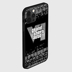 Чехол для iPhone 12 Pro Max GTA 6 следы шин, цвет: 3D-черный — фото 2