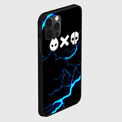Чехол для iPhone 12 Pro Max Любовь смерть и роботы гроза шторм, цвет: 3D-черный — фото 2