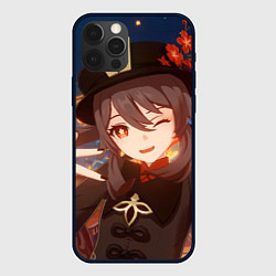 Чехол iPhone 12 Pro Max Genshin Impact Hu Tao smile