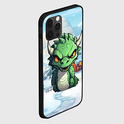 Чехол для iPhone 12 Pro Max Злой маленький дракон, цвет: 3D-черный — фото 2