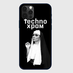 Чехол iPhone 12 Pro Max Techno храм монашка надменный взгляд