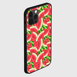 Чехол для iPhone 12 Pro Max Дольки сладкого арбуза, цвет: 3D-черный — фото 2