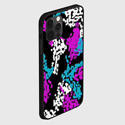 Чехол для iPhone 12 Pro Max Пиксельные узоры камуфляжа, цвет: 3D-черный — фото 2