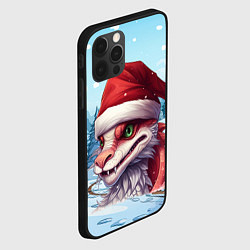 Чехол для iPhone 12 Pro Max Милый дракон новогодний, цвет: 3D-черный — фото 2
