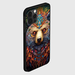 Чехол для iPhone 12 Pro Max Медведь фентези, цвет: 3D-черный — фото 2