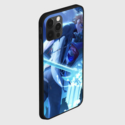 Чехол для iPhone 12 Pro Max Genshin Impact Тарталья, цвет: 3D-черный — фото 2