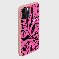 Чехол для iPhone 12 Pro Max Barbie - floral pattern, цвет: 3D-светло-розовый — фото 2