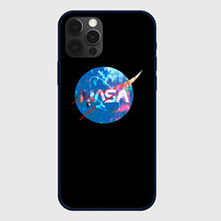 Чехол для iPhone 12 Pro Max NASA true space star, цвет: 3D-черный