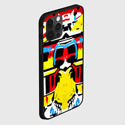 Чехол для iPhone 12 Pro Max Cyber abstraction, цвет: 3D-черный — фото 2