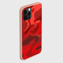 Чехол для iPhone 12 Pro Max Красный камуфляж крупный, цвет: 3D-светло-розовый — фото 2