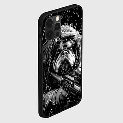 Чехол для iPhone 12 Pro Max Английский бульдог солдат, цвет: 3D-черный — фото 2