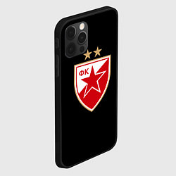 Чехол для iPhone 12 Pro Max Црвена Звезда logo fc, цвет: 3D-черный — фото 2