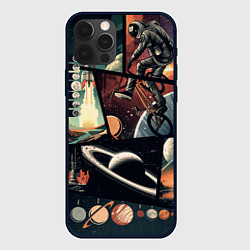 Чехол для iPhone 12 Pro Max GTA space art, цвет: 3D-черный