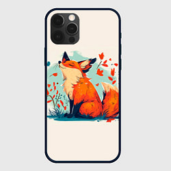Чехол для iPhone 12 Pro Max Влюбленная лисичка 14 февраля, цвет: 3D-черный