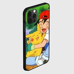 Чехол для iPhone 12 Pro Max Pokemon - энергия в объятиях, цвет: 3D-черный — фото 2