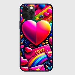 Чехол iPhone 12 Pro Max Яркий день святого Валентина