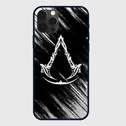 Чехол для iPhone 12 Pro Max Assassins creed Mirage - потертости, цвет: 3D-черный