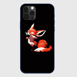 Чехол для iPhone 12 Pro Max Рыжий Фенек лисенок, цвет: 3D-черный