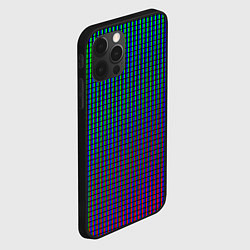 Чехол для iPhone 12 Pro Max Неоновые светящиеся полосы, цвет: 3D-черный — фото 2