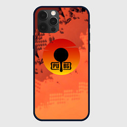 Чехол для iPhone 12 Pro Max PUBG game orange, цвет: 3D-черный