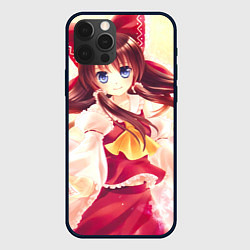 Чехол iPhone 12 Pro Max Touhou Project Рейму улыбается