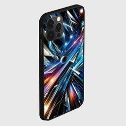 Чехол для iPhone 12 Pro Max Космос - футуризм, цвет: 3D-черный — фото 2
