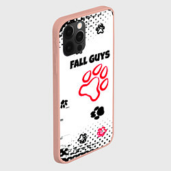 Чехол для iPhone 12 Pro Max Fall Guys kids game pattern, цвет: 3D-светло-розовый — фото 2