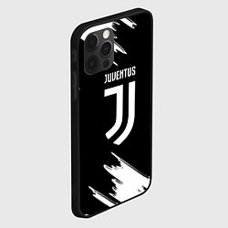 Чехол для iPhone 12 Pro Max Juventus краски текстура, цвет: 3D-черный — фото 2