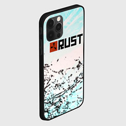 Чехол для iPhone 12 Pro Max Rust game текстура, цвет: 3D-черный — фото 2