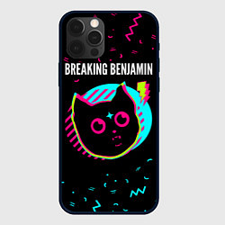 Чехол для iPhone 12 Pro Max Breaking Benjamin - rock star cat, цвет: 3D-черный